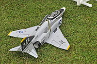 Name: DSC_0530.jpg
Views: 285
Size: 73.5 KB
Description: Edo Models F-4. Don's wicked 4800, Stock Edo fan, Phoenix 45, 3S 2200. Pretty much 1:1 T/W and can fly for 5+ min. with mixed throttle.