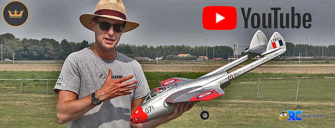 Video Demo - Durafly D.H.100 Vampire V2, 70mm EDF Jet