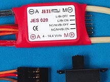 The Jeti 20 AMP ESC - one can be shared for two brushed motors!